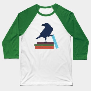 Reading Raven Book Crow Baseball T-Shirt